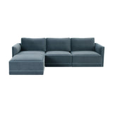 Willow Velvet Modular 4-Piece Sectional by TOV Furniture at Eve Furniture