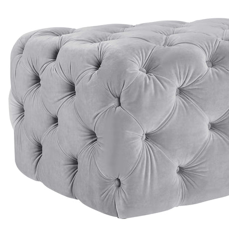 Kaylee Velvet Ottoman by TOV Furniture at Eve Furniture