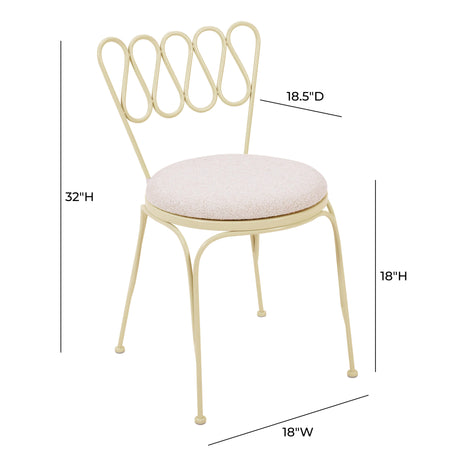 Erica Wrought Iron Outdoor Chair by TOV Furniture at Eve Furniture