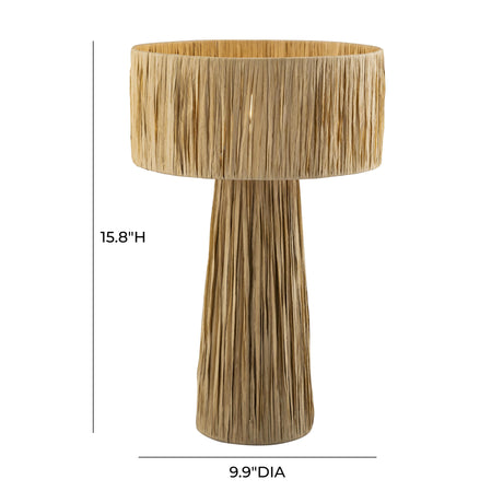 Shelby Raffia Table Lamp by TOV Furniture at Eve Furniture