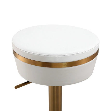 Astro Performance Vegan Leather Adjustable Stool by TOV Furniture at Eve Furniture
