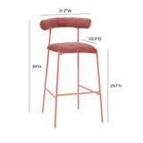 Liliana Performance Velvet Stool by TOV Furniture at Eve Furniture