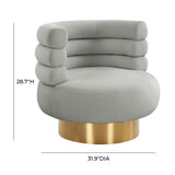 Naomi Velvet Swivel Chair by TOV Furniture at Eve Furniture