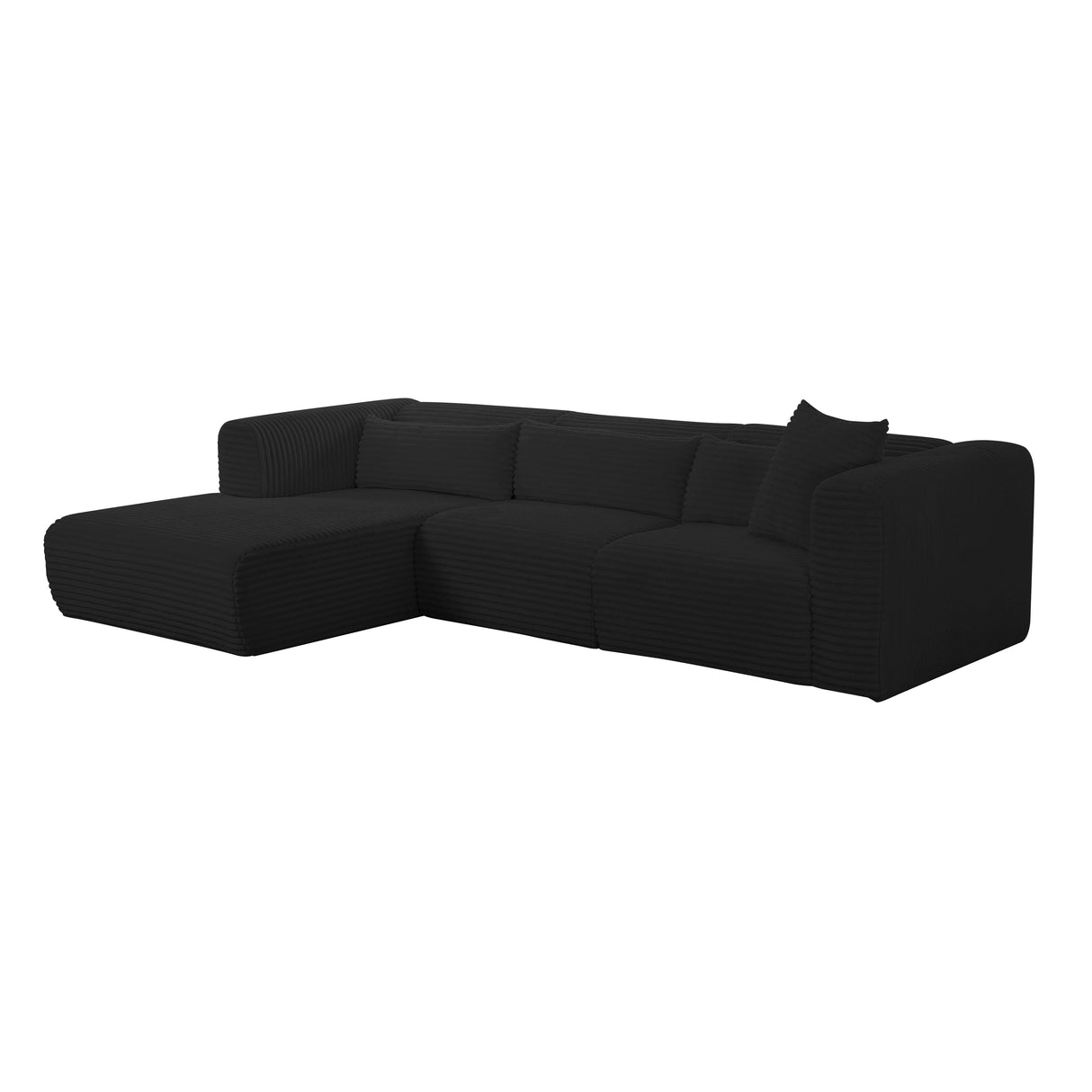 Tarra Fluffy Oversized Corduroy Modular Sectional by TOV Furniture at Eve Furniture