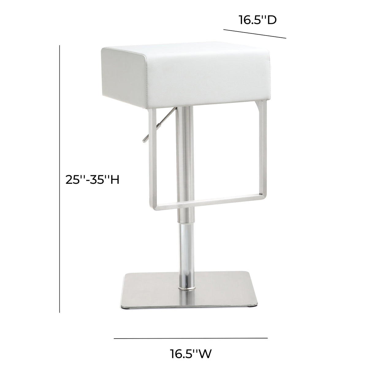 Seville Performance Vegan Leather Adjustable Stool by TOV Furniture at Eve Furniture