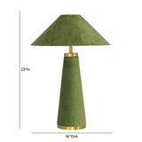 Graham Velvet Table Lamp by TOV Furniture at Eve Furniture