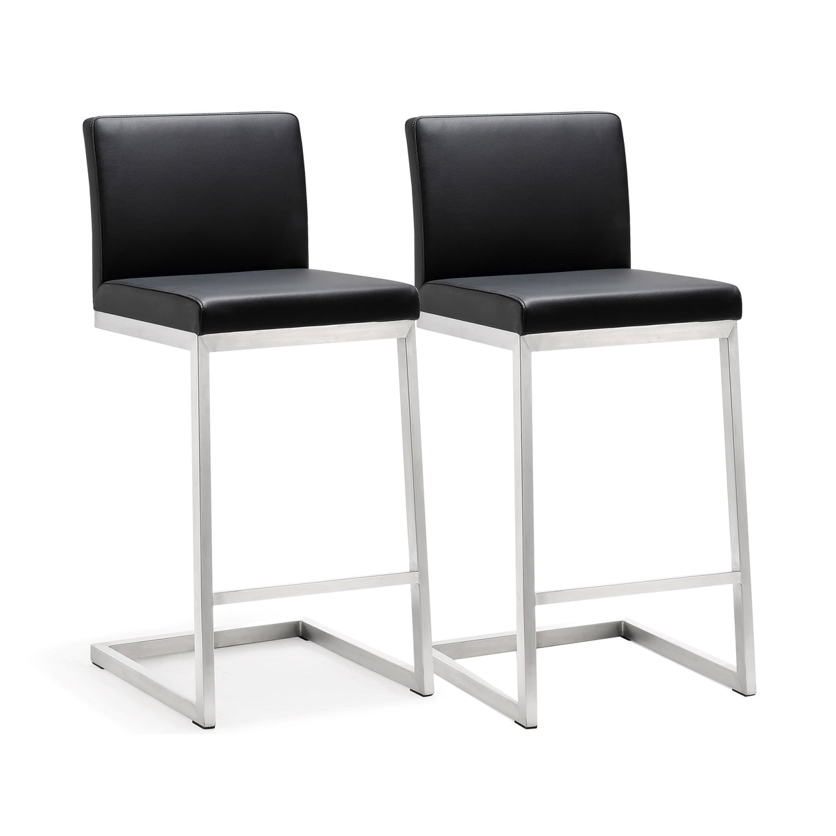 Parma Performance Vegan Leather Counter Stool - Set of 2 by TOV Furniture at Eve Furniture