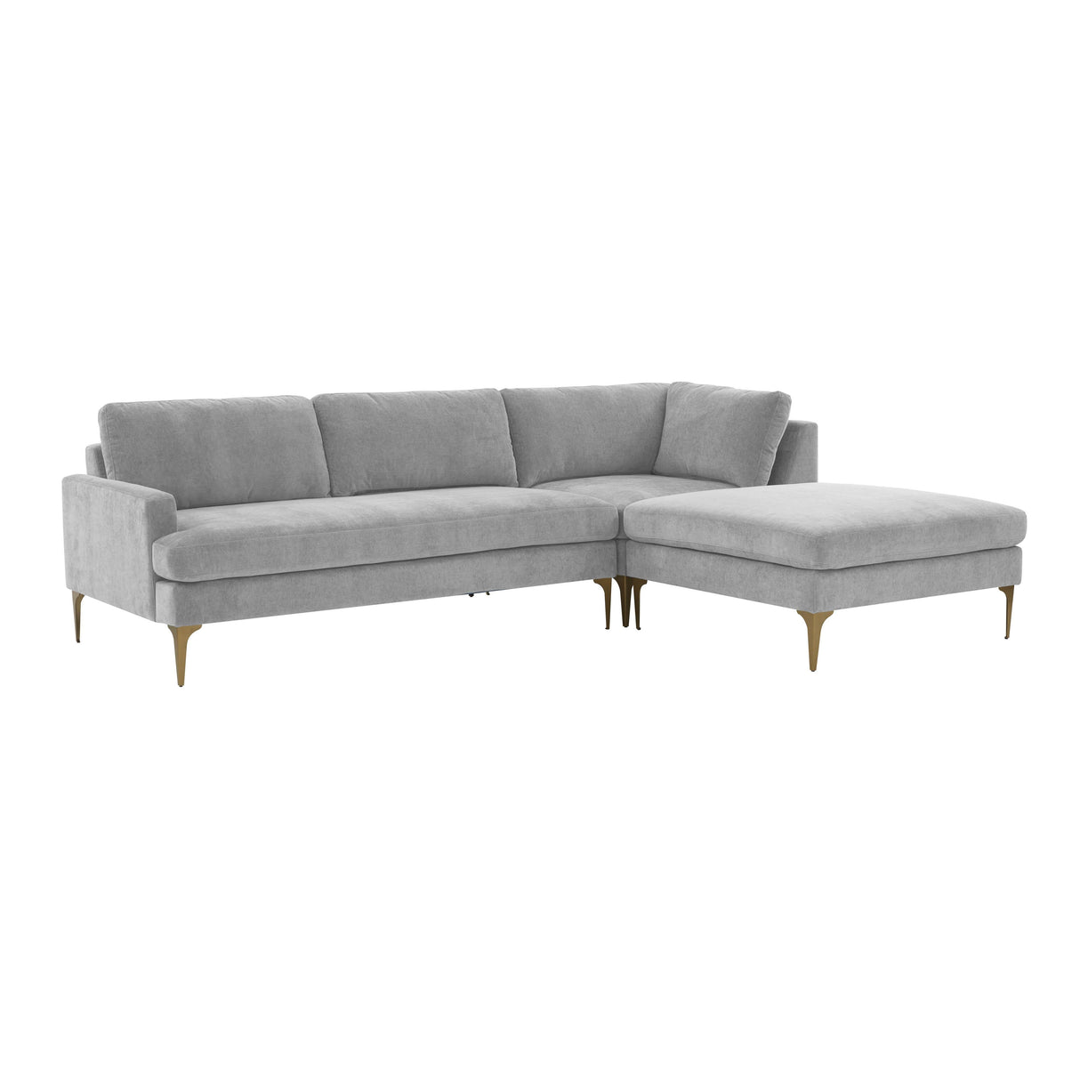 Serena Velvet Chaise Sectional by TOV Furniture at Eve Furniture
