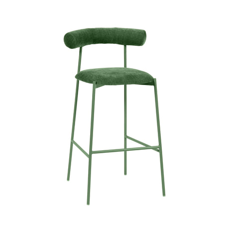 Liliana Performance Velvet Stool by TOV Furniture at Eve Furniture