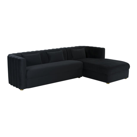 Callie Velvet Sectional by TOV Furniture at Eve Furniture