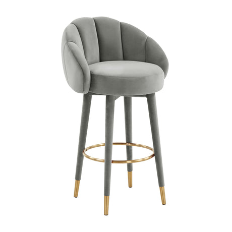 Myla Velvet Swivel Stool by TOV Furniture at Eve Furniture