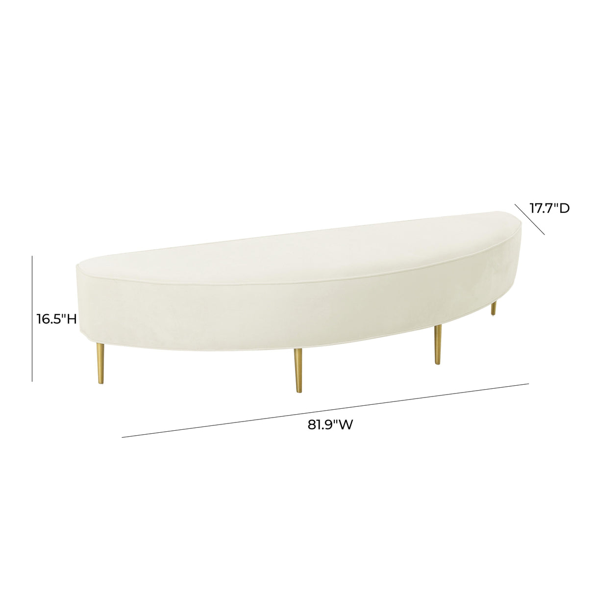 Bianca Velvet Bench by TOV Furniture at Eve Furniture