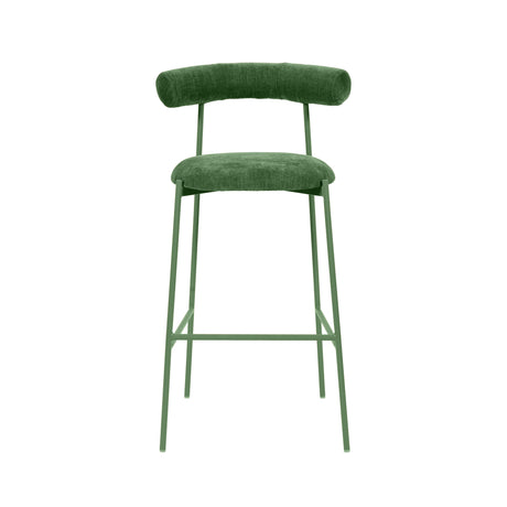 Liliana Performance Velvet Stool by TOV Furniture at Eve Furniture