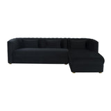 Callie Velvet Sectional by TOV Furniture at Eve Furniture