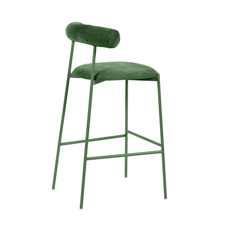 Liliana Performance Velvet Stool by TOV Furniture at Eve Furniture
