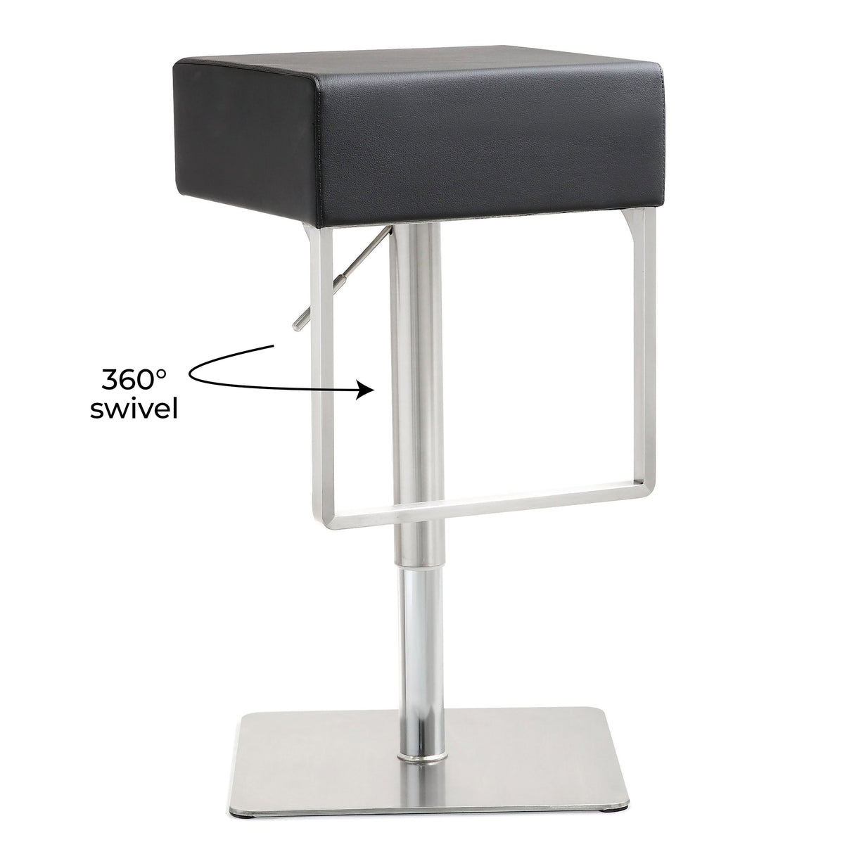 Seville Performance Vegan Leather Adjustable Stool by TOV Furniture at Eve Furniture