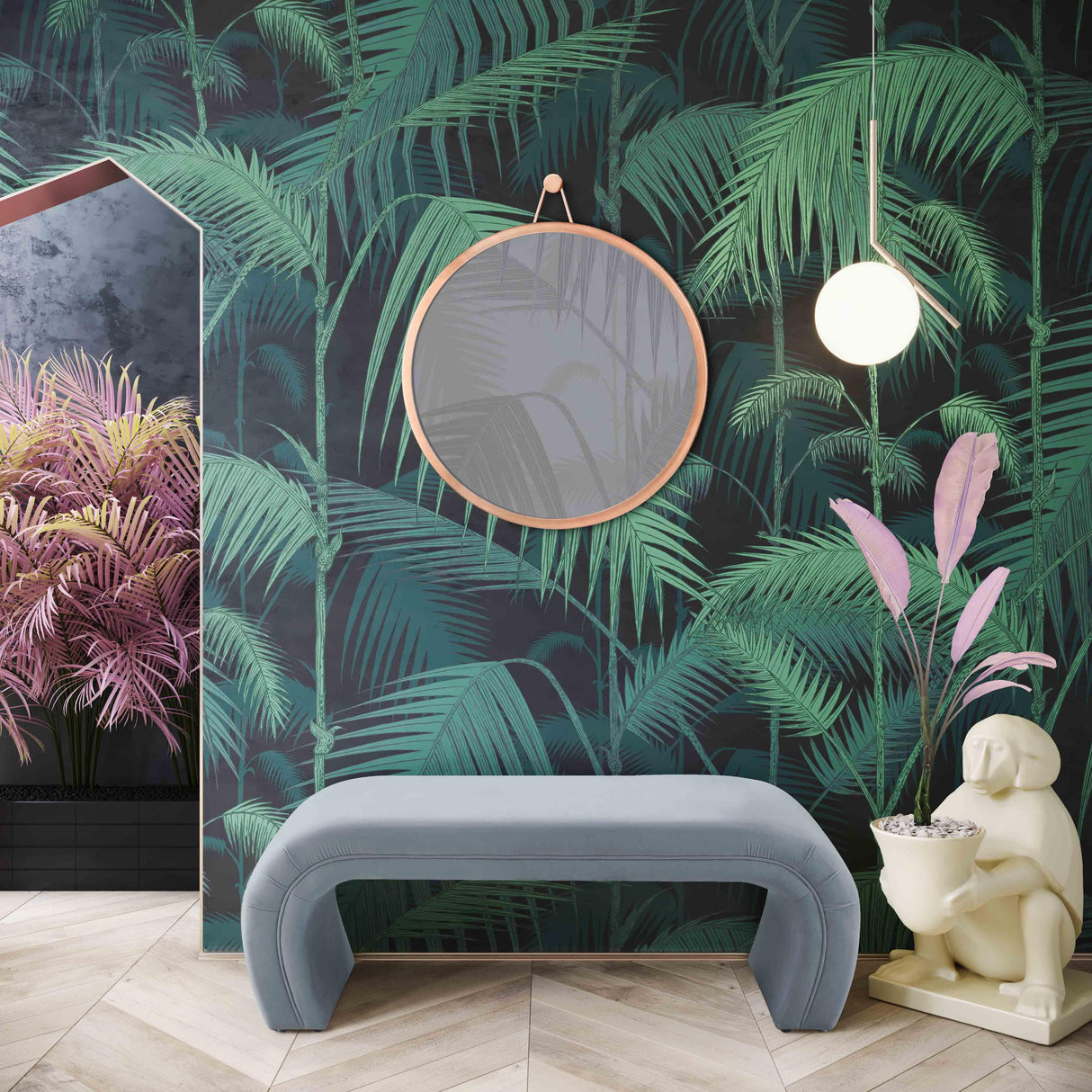 Kenya Velvet Bench by TOV Furniture at Eve Furniture