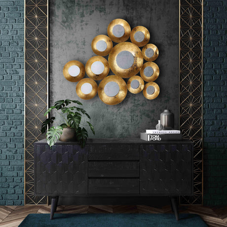 Vivid Gold Mirror by TOV Furniture at Eve Furniture