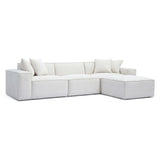 Mindy Chenille Basketweave Modular Sectional by TOV Furniture at Eve Furniture