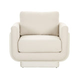 Rhonnie Cream Monotone Armchair by TOV Furniture at Eve Furniture