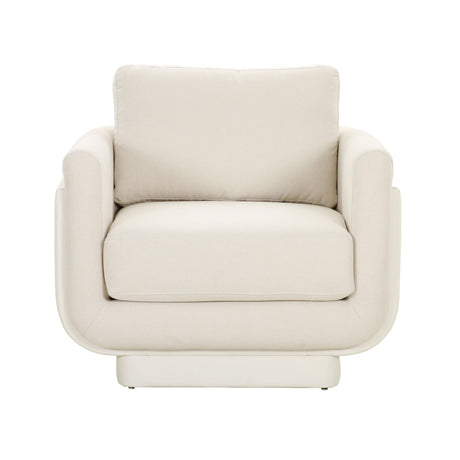 Rhonnie Cream Monotone Armchair by TOV Furniture at Eve Furniture