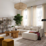 Hangover Cream Performance Linen 4-Piece Modular Sectional by TOV Furniture at Eve Furniture