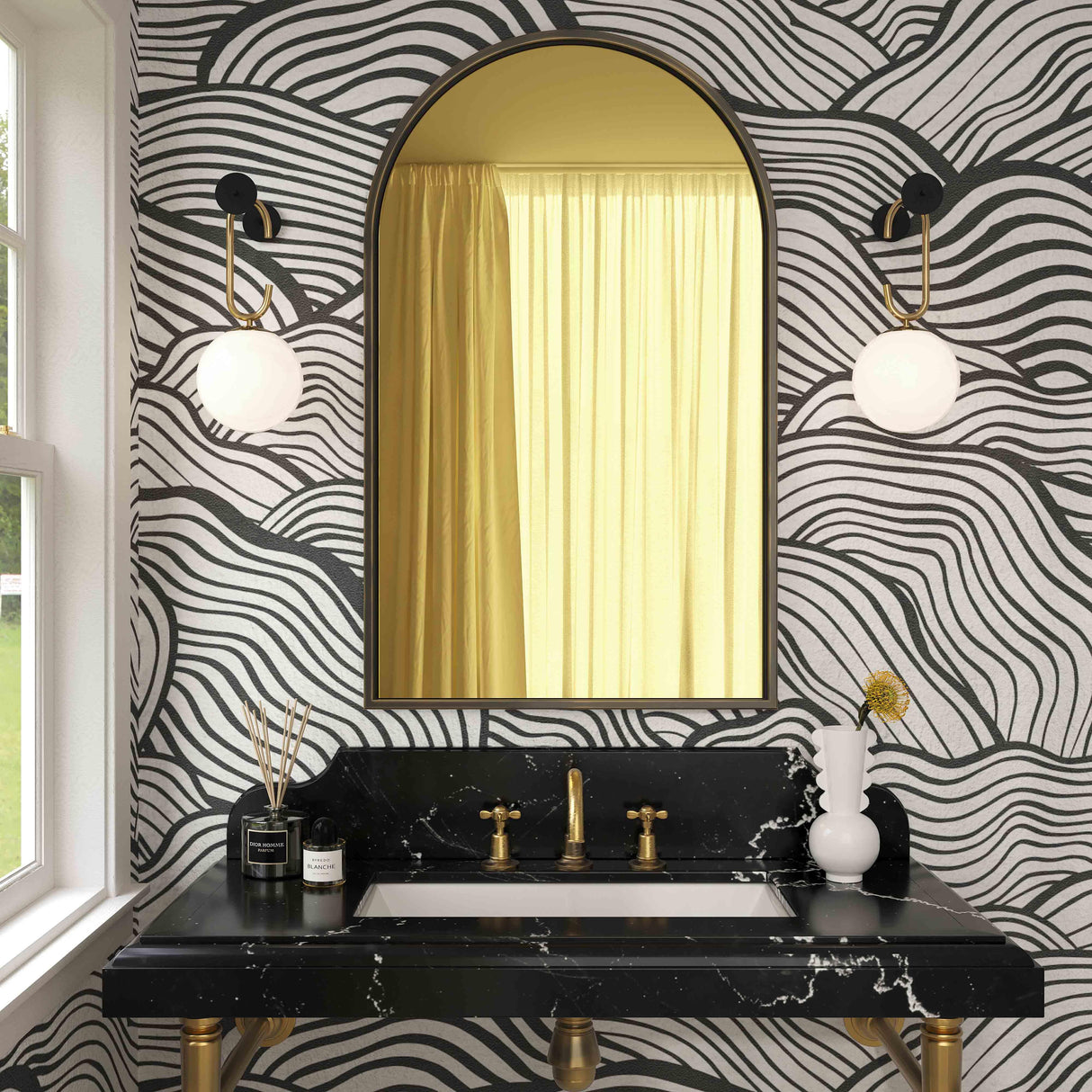 Hadley Wall Mirror by TOV Furniture at Eve Furniture