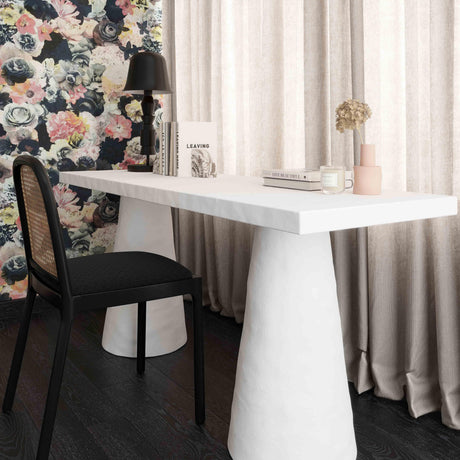 Dayana Desk in Faux Plaster by TOV Furniture at Eve Furniture
