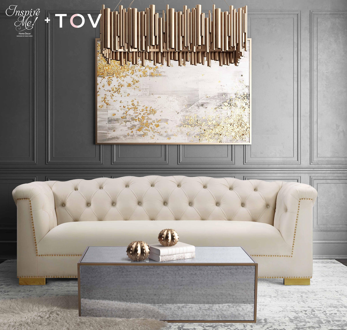 Lana Mirrored Coffee Table by Inspire Me! Home Decor by TOV Furniture at Eve Furniture