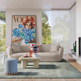 Marion Two-Tone Textured Boucle 4 Person Sectional by TOV Furniture at Eve Furniture