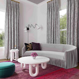 Tildy White Concrete Indoor / Outdoor Round Coffee Table by TOV Furniture at Eve Furniture