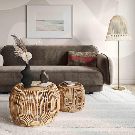 June White Floor Lamp by TOV Furniture at Eve Furniture