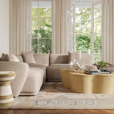 Sylvie Cream Boucle 4-Piece Chaise Sectional by TOV Furniture at Eve Furniture