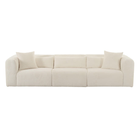 Tarra Fluffy Oversized Corduroy Modular Sofa by TOV Furniture at Eve Furniture