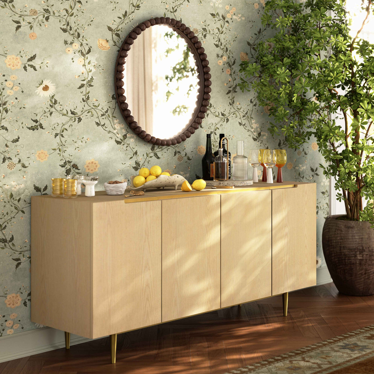 Echo Washed Natural Ash Sideboard by TOV Furniture at Eve Furniture