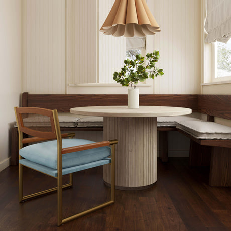 Harlow Rattan Velvet Chair by TOV Furniture at Eve Furniture