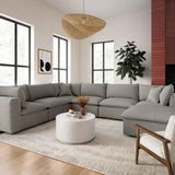 Cali Performance Fabric Modular 7-Piece Large Chaise Sectional by TOV Furniture at Eve Furniture