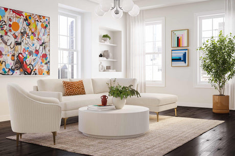 Serena Velvet Chaise Sectional by TOV Furniture at Eve Furniture