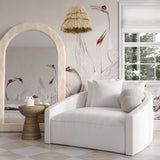 Hanim Cream Linen Daybed by TOV Furniture at Eve Furniture
