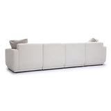 Perry Cream Chenille Modular Long Sofa by TOV Furniture at Eve Furniture