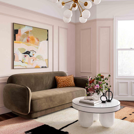 Jasper White Glossy Coffee Table by TOV Furniture at Eve Furniture