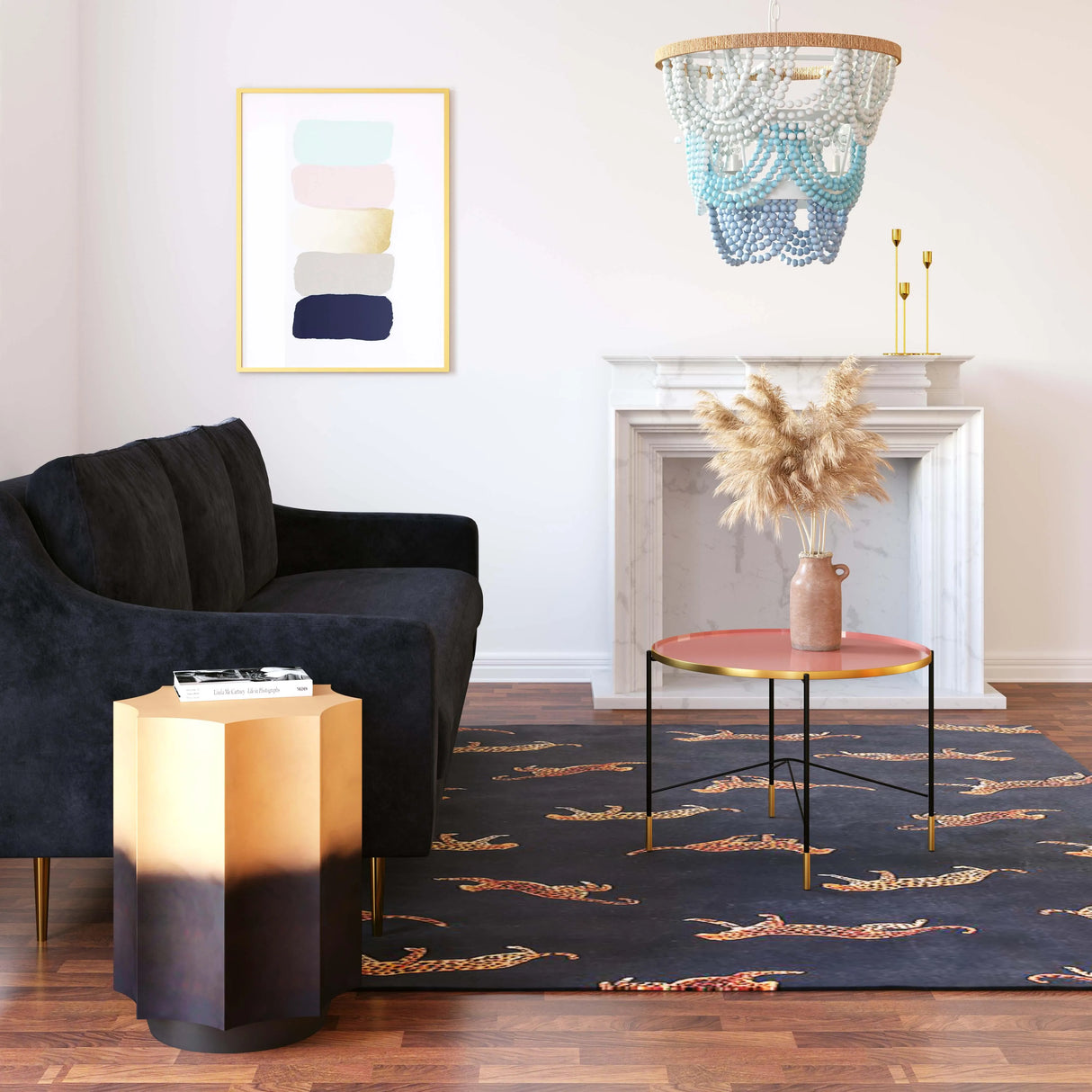 Jade Beaded Chandelier by TOV Furniture at Eve Furniture