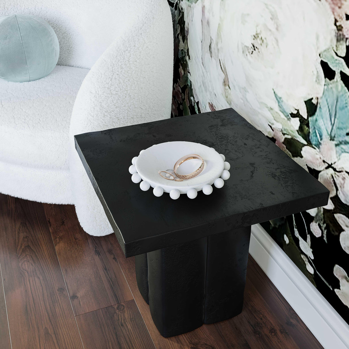 Kayla Concrete Indoor / Outdoor Side Table by TOV Furniture at Eve Furniture
