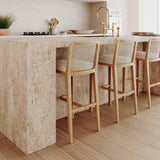 Gerri Performance Tweed and Rattan Counter Stool by TOV Furniture at Eve Furniture