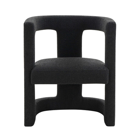 Ada Black Boucle Chair by TOV Furniture at Eve Furniture