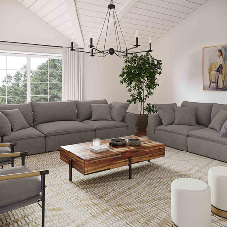 Cali Performance Fabric Modular Loveseat by TOV Furniture at Eve Furniture