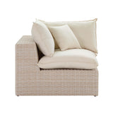Cali Natural Wicker Outdoor Corner Chair by TOV Furniture at Eve Furniture