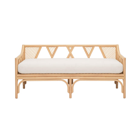 Jayla Natural Rattan Bench by TOV Furniture at Eve Furniture
