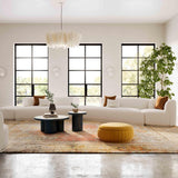 Fickle Cream Boucle 5-Piece Modular Chaise Sectional by TOV Furniture at Eve Furniture