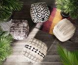 Yorba Cotton Pouf by TOV Furniture at Eve Furniture